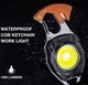 Многофункциональный аккумуляторный LED фонарик брелок UKC 5147 с карабином на 7 режимов с прикуривателем и отверткой - изображение 7