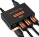 Портативный разветвитель HDMI 4К на 4 порта Addap HVS-02, четырех-направленный видео сплиттер - изображение 1