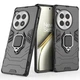 Чехол с подставкой Deexe Hybrid Case для OnePlus Ace 3 Pro - Black - изображение 1