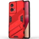 Защитный чехол с подставкой Deexe Bibercas для Motorola Edge 50 Fusion - Red - изображение 1