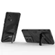 Захисний чохол з підставкою Deexe Bibercas для Motorola Edge 50 Fusion - Black - зображення 2