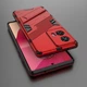 Защитный чехол с подставкой Deexe Bibercas для Motorola Edge 50 Fusion - Red - изображение 4