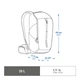 Женский Туристический Рюкзак QUECHUA MH100 20л 48 х 23 х 17,5 см Черный Совместимые с Питьевой Системой - изображение 2