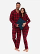 Пижама (рубашка + штаны) мужская больших размеров хлопковая Cornette Mens sleepwear 905-277 В24 2XL Красный/Черный (5902458244874) - изображение 2