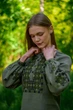 Сорочка вишиванка жіноча Vyshyvanka 42 Хакі 4597 - изображение 2