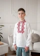 Вишиванка на хлопчика Vyshyvanka 128 ''Мозаїка'' Біла арт.4445бав. - зображення 1