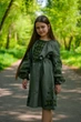 Сукня на дівчинку Vyshyvanka 122 Хакі 4355 - изображение 2