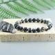 Браслет із натуральної яшми Zebra stone - зображення 5
