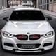 Червоні декоративні вставки в решітку радіатора BMW F10, F06, F12, 5/6/7 (серії) - зображення 7
