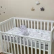 Сменное постельное белье в детскую кроватку Baby Dream Коты в облаках серый - изображение 1