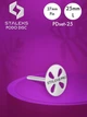 Диск педикюрный Pododisc PDset-25 (25мм) + набор сменных файлов 180грит (5шт) STALEKS - изображение 5
