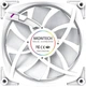 Набір вентиляторів Montech AX120 PWM 3 in 1 White - зображення 6