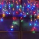 Гирлянда бахрома дождик, 2x0,5м, 80 LED, 220В, прозрачный провод, 8 режимов, Мультиколор - изображение 8