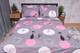 Пододеяльник Moon&Star Бязь Gold Люкс Mauve Cats King Size 220x240 см (MS-870000164) - изображение 2