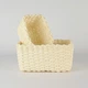 Кошик МВМ MY HOME плетений 11х11х17 cм Білий (TH-34 S WHITE) - зображення 3