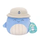 Мягкая игрушка Squishmallows – Синий кит Самир в панаме (19 cm) - изображение 4