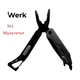 Мультитул mini 9 в 1 BLACK - MFT-91PMBW WERK Плоскогубцы мультитул универсальный - изображение 1