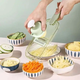 Багатофункціональна овочерізка зі змінними насадками slicer 2232 терка для овочів з контейнером - зображення 8