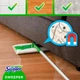 Набір для миття підлоги SWIFFER Traps & Locks зі шваброю та серветками Салатовий - изображение 6