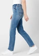 Джинси Buffalo David Bitton High Rise Straight Stretch Jayden Jeans Color: Veined and Crinkled Blue Size: 25 - зображення 4