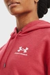 Жіноче червоне худі Essential Fleece Hoodie-GRY Under Armour S 1373033-638 - изображение 4