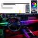 Декоративная подсветка салона авто 110+25см Rgb с Bluetooth управлением - изображение 1