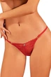 Трусики стринг из кружева Obsessive 5/6(XL/XXL) Красный (100880) - изображение 1