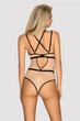 Эротическое боди из микросетки Obsessive 42/44(S/M) Бежевый (100796) - изображение 2