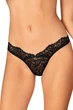 Трусики стрінги з мережива Obsessive 3/4(M/L) Чорний (100992) - зображення 1