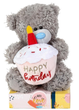 Maskotka Carte Blanche Greetings Ltd Miś Happy Birthday z tortem 18 cm (5059105195390) - obraz 1