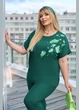 Женский костюм капри 6025191 Зеленый 54-56 - изображение 3