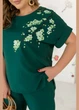 Женский костюм капри 602519 Зеленый 54-56 - изображение 3
