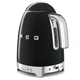 Електричний чайник Smeg, 1.7 л, Чорний, з регулюванням температури, з металевим корпусом, у стилі ретро, для кухні - зображення 2