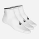 Набор мужских носков хлопковых ASICS Quarter Sock 155205-0001 43-46 3 пары Белый (8718837138101) - изображение 2