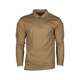 Футболка Поло тактична з довгим рукавом Tactical Long Sleeve Polo Shirt Quick Dry M DARK COYOTE - зображення 1