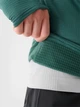 Спортивная кофта мужская 4F Sweatshirt Fnk M410 4Fwaw24Tfswm410-40S 2XL Зеленая (5905700086000) - изображение 8