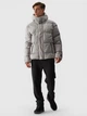 Пуховик зимовий короткий чоловічий 4F Down Jacket M479 4FWAW24TDJAM479-25S L Сірий (5905700070863) - изображение 4