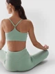 Спортивный топ для фитнеса женский 4F Sport Bra F143 4FWAW24USBAF143-47S XS Зеленый (5905700084396) - изображение 3