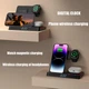 Док станция зарядка беспроводная Qi Fast Wireless Charger H32 |5-15W, Watch/AirPods/Phone, часы| black - изображение 5