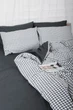 Пододеяльник Moon&Star Ranforce Elite Gray Square King Size 220x240 см (MS-870000419) - изображение 3