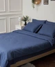 Пододеяльник Moon&Star Satin Stripe Delfi Blue Евро 200x220 см (MS-870000423) - изображение 1