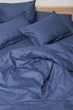 Пододеяльник Moon&Star Satin Stripe Delfi Blue Евро 200x220 см (MS-870000423) - изображение 3
