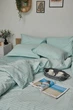 Пододеяльник Moon&Star Satin Stripe Stripe Mint Полуторный Евро 160x220 см (MS-870000436) - изображение 3