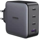 Універсальний зарядний пристрій Ugreen GaN X CD226 100W 3хType-C/1xUSB PD3.0 QC3.0 QC4.0 FCP сірий (40747) - зображення 1