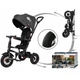 Детский велосипед QPlay Rito Rubber Black складаний триколісний (S380-10BlackRubber) - изображение 4