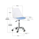 Офисное кресло Evo-kids Capri White / Blue (H-231 W/BL) - изображение 2