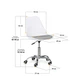 Офісне крісло Evo-kids Capri White / Grey (H-231 W/G) - зображення 2