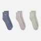 Набор женских носков коротких хлопковых Nike U Nk Evry Pls Csh Ank 132 SX6890-933 34-38 3 пары Разноцветный (196975335015) - изображение 2