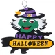 Подвеска на Хэллоуин Ведьма с надписью Halloween 38х35 см - Баба-Яга (0188J) - изображение 1