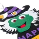 Подвеска на Хэллоуин Ведьма с надписью Halloween 38х35 см - Баба-Яга (0188J) - изображение 3